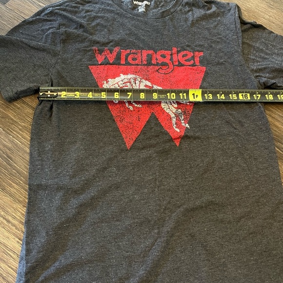 Wrangler Tee - Men’s - Gray - Western - Cowboy - Graphic T-Shirt - Picture 5 of 5